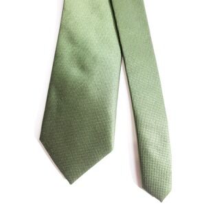 Trevisan Venezia Tie Men's 100% Silk Green Geometric Made in Italy